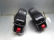 MOTORCYCLE HARD CASE SIDE LUGGAGE BOXES / Retro 1960s/1970s