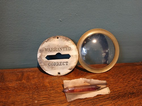 Antique banjo barometer spirit - antique,