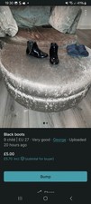 Girls Black Boots Size 9