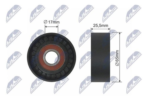 Ribbed belt tensioner pulley - v-ribbed,