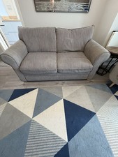 Grey Two Seater Sofa Very Comfy, No Marks Of Any Kind In Excellent Condition