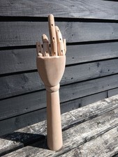 Wooden Articulated Life-Size Arm & Left Hand Model Mannequin Ex Shop Display