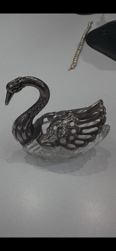 Vintage silver plate glass - vintage,