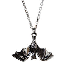 Hanging Bat Pendant Necklace