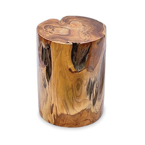 Round wooden table stool - wooden,