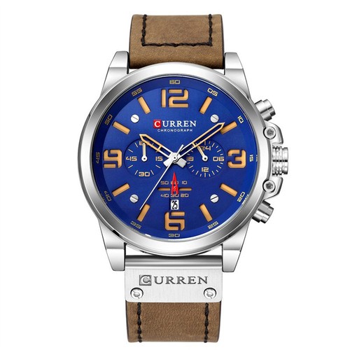 Curren men leather - men, watch
