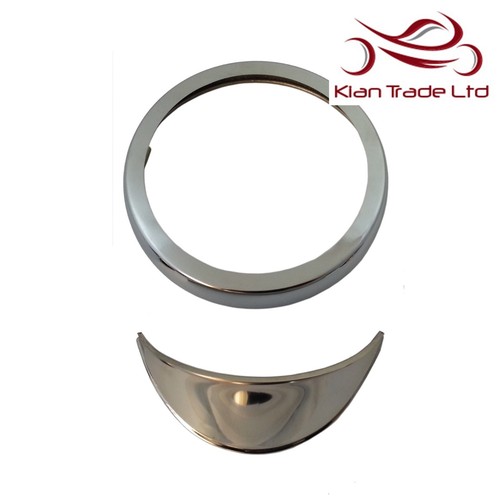 Motorbike headlight rim - rim, peak