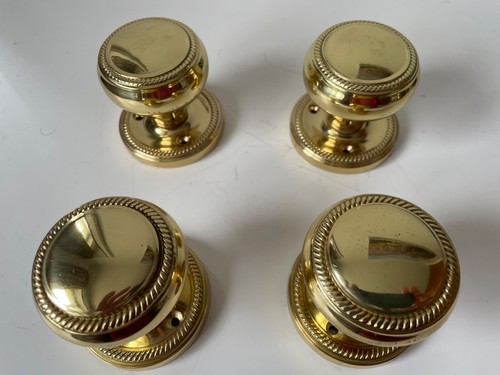 Solid brass door knobs - , x4