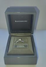  Beaverbrooks Platinum Solitaire Ring  0.48 Carat Size M