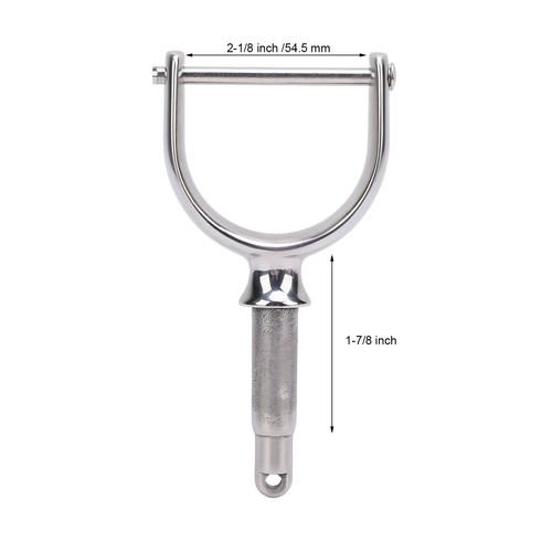 2pcs 2in oarlocks polished - 1/2in,