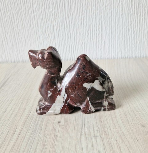 Vintage carved veined - carved, red