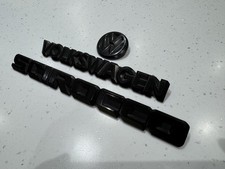 GENUINE OEM VW SCIROCCO 1992 Mk2 BLACK TAILGATE FULL BADGE SET 3-EMBLEMS