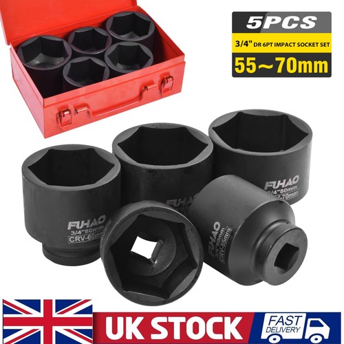 5pcs inch drive impact - 3/4”,