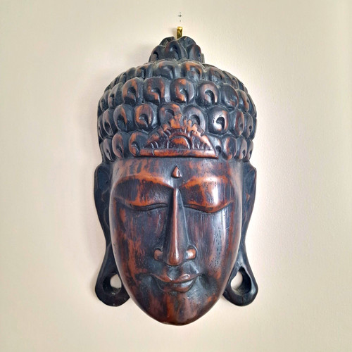 Thai buddha head wall - thai,