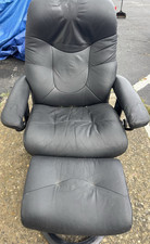 Ekornes Black Leather