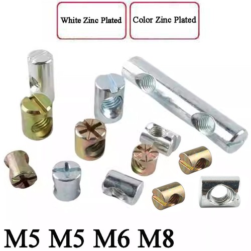 Barrel nut cross - m6,
