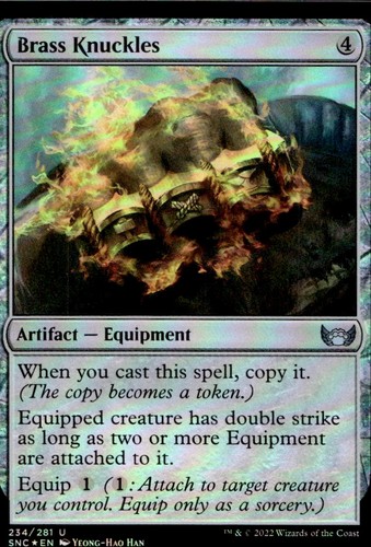 Mtg brass knuckles - brass, 234