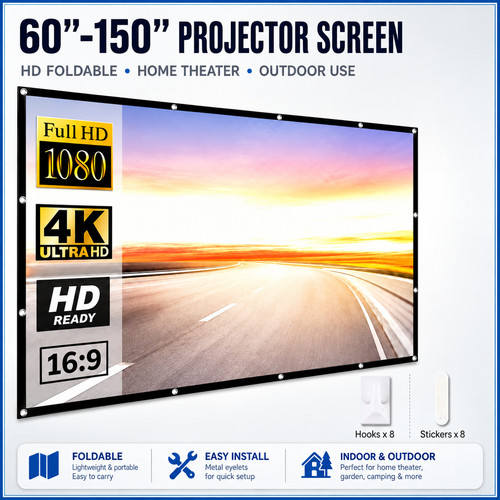 150 projector screen - projector, hd