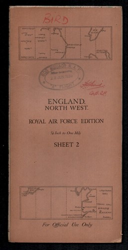Ordnance survey raf map - survey,