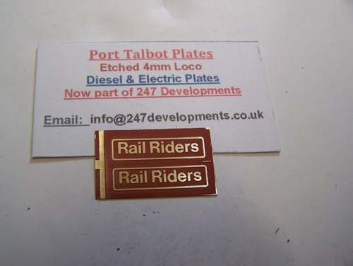 7mm scale etch plates class - 7mm,