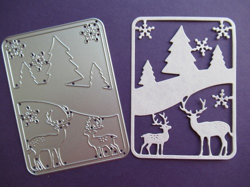 Christmas stag deer trees - christmas, &trees