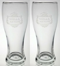 Stella Artois Classic Pint Glasses (Set of 2) in Good Used Condition