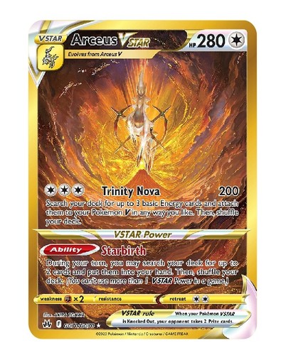 Arceus vstar gold - vstar, metal