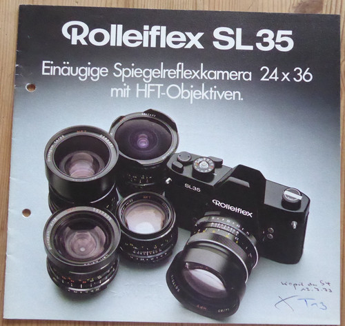 Rollei rolleiflex sl35 with - rollei,