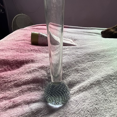 Tall clear glass - , with