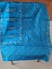 Turquoise Colour Silk Sari