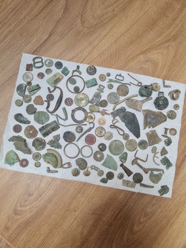 Metal detecting finds - metal, lot