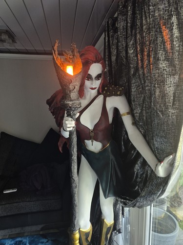 Tall fibreglass elf wizard - fibreglass,