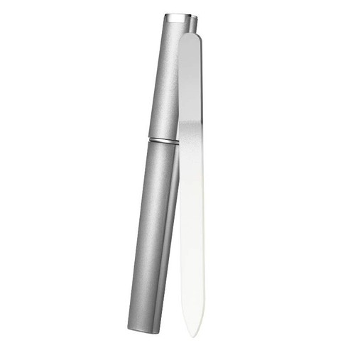 Glass nail file with - nail,