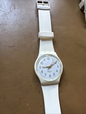 Bin SWATCH Swiss Men's Watch IS06 White Unchecked