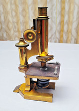 Antique vintage BRASS MICROSCOPE R&J Beck 26217
