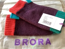 Brora 100% cashmere fingerless mittens