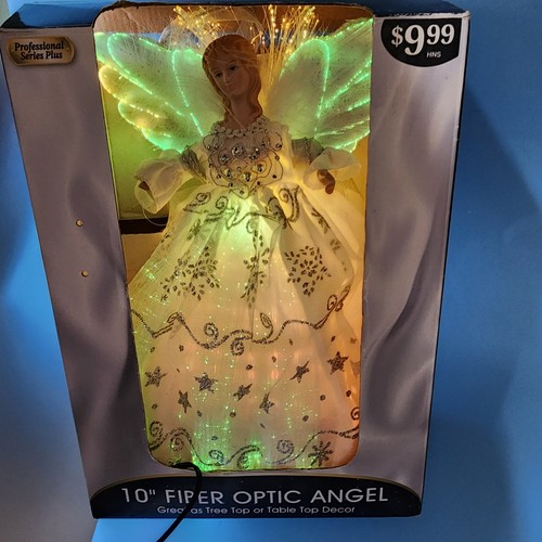 Vintage fiber optic angel tree - angel,