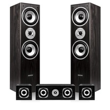 Fenton 5.0 Black Surround Sound Speakers Set - 1150W HiFi Home Cinema System