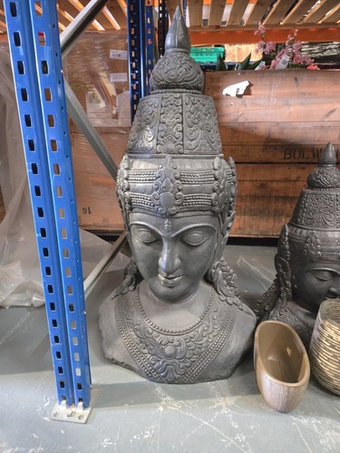 Ceramic buddha head - buddha,