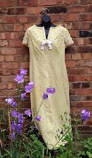 Ladies Dress Vintage  Edwardian Mistress Wedding Boho 60's Style Size M - L Maxi