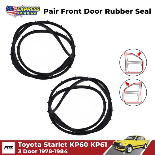 Pair front door rubber - rubber, seal