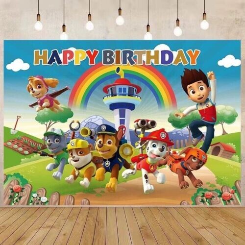Paw patrol backdrop banner - paw,