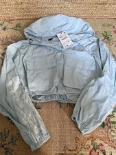 ZARA Pastel Blue Light Cropped