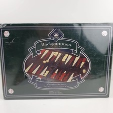 Backgammon Debenhams Traditional Games Board Game Leatherette Case - Sealed