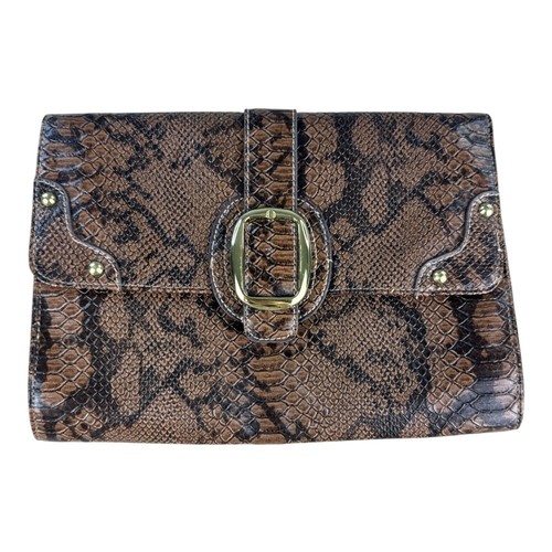 Brown snake print vegan - snake,