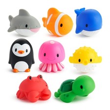 Munchkin Bath Squirters Ocean Buddies 8-Pack Colorful Water Toys for Baby Bath