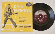 EDDIE COCHRAN EP - C'MON EVERYBODY 1958 UK LONDON LABEL RE-U-1214