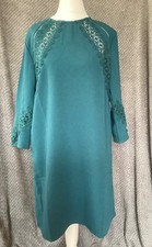 Jade dress with lace detailing