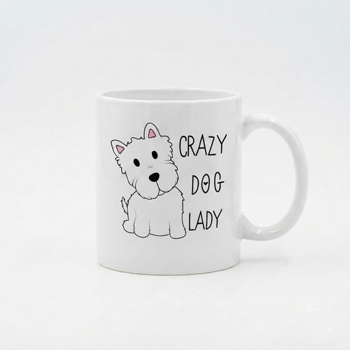 Crazy dog lady 15oz - dog, mug