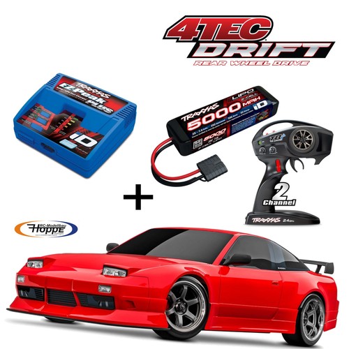 Traxxas tec nissan - 4-tec, red